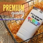 Onebttl Pickleball Gifts, Good Day to Play Pickleball, Insulated 20oz Stainless Steel Travel Tumbler with Lid