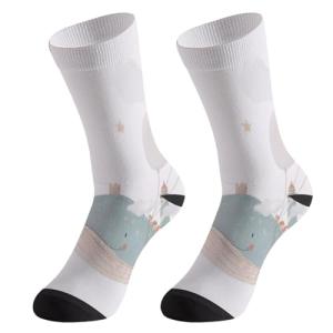 Whale Balloon Cloud Star Long Socks for Unisex Suitable for Work, House, Cold Weather, Hiking, Pickleball, Basketball, Best Winter Extreme Cold, Tennis, Fishing (7. 87 in)