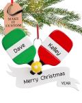 Personalized Pickleball Christmas Ornament 2024 – Free Customization in 24 Hours – Pickle Ball Paddles Ornament with Name – Unique Sports Souvenir in a Gift Box