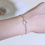 Gold/Silver Pickleball Bracelets for Women Adjustable Colourful Chain Pickleball Bracelet Gifts for Pickleball Lovers Sport (Pickleball Bracelet Silver)