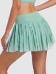 Ibeauti Tennis Skirts for Women Pleated High Waisted Flowy Golf Skirt Athletic Skorts Mini Mesh Pickleball Skirt with Pockets (US, Alpha, Medium, Regular, Regular, Green)