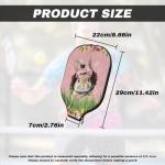 Noprintge Pickleball Paddle Cover Easter Rabbit Eggs Plants Pattern Pickle Ball Paddle Sleeve for Pickleball Paddles Pickleball Accessory for Women Men