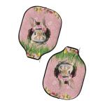 Noprintge Pickleball Paddle Cover Easter Rabbit Eggs Plants Pattern Pickle Ball Paddle Sleeve for Pickleball Paddles Pickleball Accessory for Women Men