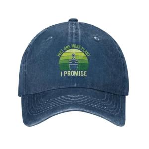 Farming Farmer Pickleball Hat for Mens Just Ones More Plant I Promise Hats Navy Blue