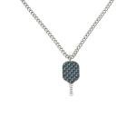 born to rally Men’s Pickleball Necklace – Stainless Steel Pendant with Carbon Fiber Inlay, Sports Jewelry Gift for Pickleball Players & Fans