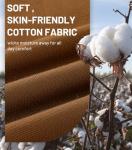 MIER Mens Cotton Polo Golf Shirts Breathable Classic Fit Work Collared Shirt for Men Pickleball Tops, Brown, L