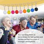 Iffitya 18PCS Pickleball Keychains - Mini Pickleball Ornaments Gift for Pickleball Lovers Pickleball Keychain with 9 Colors - Perfect Pickleball Gifts