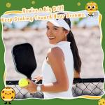 YUEYUQIU Positive Pickleball Gifts for Women Men - Emotional Inspirational Support Gift for Friends Coach Team Coworker Teenage Boss, Handmade Crochet Pickleball - Funny Pickle Gifts for Her Him