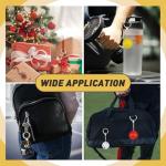 Iffitya 18PCS Pickleball Keychains - Mini Pickleball Ornaments Gift for Pickleball Lovers Pickleball Keychain with 9 Colors - Perfect Pickleball Gifts