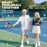 Custom Pickleball Paddles with Photo Text Logo, Personalized Pickleball Paddles with Comfort Grip, Personalized Gifts for Beginners, Lover, Boyfriend, Men (Only One Paddle)