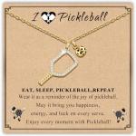 SmileBelle Pickleball Gifts for Women Pickleball Necklace as Sport Accessories Game Day Birthday Gifts for Pickleball Lovers Players Friend Daughter Coach Fans