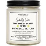 Funny Candles - Pickleball Gift – “Smells Like The Sweet Scent of My Pickleball Victory” – 100% Soy Wax, Vanilla Scent – Hilarious Gift for Players & Champs – Made in USA