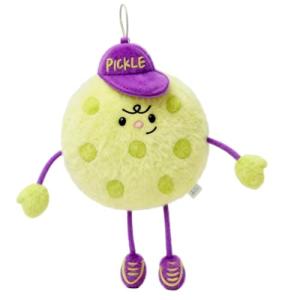 RORLAND Pickleball Funny Gift for Women or Men | Pickleball Plush Tote Bag Charm or Keychain | Ideal Gift for Pickle ball Lover, Partner or Teammates