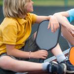 VULETO Pickleball Bracelet Gifts for Pickleball Lovers Women, Bead Ball Bracelet Pickleball Accessories Jewelry Gifts Gold