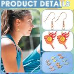 Nosiny 6 Pairs Sports Earrings for Women Game Earrings Jewelry Football Basketball Softball Soccer Tennis Golf Tooth Nurse(Pickleball,Multicolor)