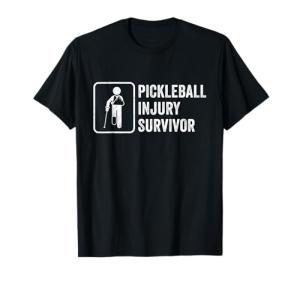 Cool Pickleball Coach With Saying Pickleball Injury Survivor T-Shirt