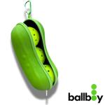 Pickleball Ball Holder – Clips to Fence or Bag, Holds 3 Balls, Zipper Pocket for Accessories, Lightweight Court Organizer (OG Green)