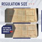 Murray Sporting Goods Standard Pickleball Court Marking Kit | Cardboard Stencil Paint Kit for Driveway, Asphalt or Concrete - Regulation Backyard Pickleball Court Kit (2.0)