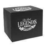 Pavilion Gift Company - Pickleball Legend - Ceramic 13-ounce Campfire Mug, Double Sided Coffee Cup, Pickleball Gifts For Women, Pickleball Gifts, 1 Count, 3.75 x 5 x 3.5-Inches, Black/Yellow