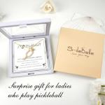 SmileBelle Pickleball Gifts for Women Pickleball Necklace as Sport Accessories Game Day Birthday Gifts for Pickleball Lovers Players Friend Daughter Coach Fans