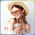 Nosiny 6 Pairs Sports Earrings for Women Game Earrings Jewelry Football Basketball Softball Soccer Tennis Golf Tooth Nurse(Pickleball,Multicolor)