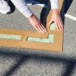 Murray Sporting Goods Standard Pickleball Court Marking Kit | Cardboard Stencil Paint Kit for Driveway, Asphalt or Concrete - Regulation Backyard Pickleball Court Kit (2.0)