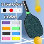 Jumaple Personalized Pickleball Paddle Name Bands - Custom Silicone Band for Grip on Racket, Racquetball - DIY Accessories Gifts for Pickleball Lovers