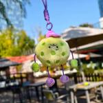 RORLAND Pickleball Funny Gift for Women or Men | Pickleball Plush Tote Bag Charm or Keychain | Ideal Gift for Pickle ball Lover, Partner or Teammates