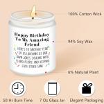 Homsolver Best Friend-Birthday Gifts for Women Men, Funny Friendship Gifts for Woman Candles, Birthday Gift for Friends Sister Bestie BFF Coworker Classmate, Funny Scented Candles