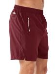 NORTHYARD Men's Running Athletic Shorts 5"/ 7"/ 9" Workout Gym Short Tennis Quick Dry Active Sport Hiking Basketball-5'' Wine-L