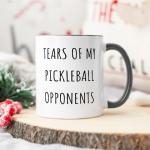 Yanprint “Tears of My Pickleball Opponents” Funny Pickleball Gifts - Novelty Pickle Coffee Mug for men and women