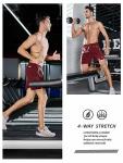 NORTHYARD Men's Running Athletic Shorts 5"/ 7"/ 9" Workout Gym Short Tennis Quick Dry Active Sport Hiking Basketball-5'' Wine-L