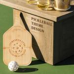 Pickleball Charcuterie Board, Funny Valentine's Day Pickleball Gifts for Men and Women, Pickleball Platter, Handcrafted Wood Tray with Paddle Shape and Built-in Handle