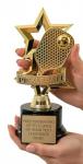 Pickleball Trophy with Custom Engraving - 7.5" Personalized Pickleball Awards for Women, Men, Adults - Funny Pickle Ball Trophies for Champion or Winner