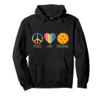 Peace Love Pickleball Hoodie for Enthusiasts