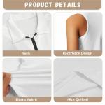 Irisjudy Women's Hawaiian Banana Leaf Sleeveless Tennis Shirt Golf Polo Tank Tops Quick Dry Tropical Style Plants Leaves Pickleball Shirts Zipper Summer T-Shirts, Green