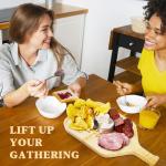 Pickleball Charcuterie Board, Funny Valentine's Day Pickleball Gifts for Men and Women, Pickleball Platter, Handcrafted Wood Tray with Paddle Shape and Built-in Handle