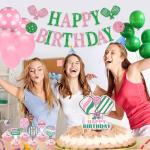 Pickleball Party Decorations, Pickleball Birthday Decorations Includes Glitter Pickleball Birthday Banner Cake Topper Cupcake Toppers Balloons for Pickleball Birthday Decorations Party Favors