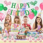 Pickleball Party Decorations, Pickleball Birthday Decorations Includes Glitter Pickleball Birthday Banner Cake Topper Cupcake Toppers Balloons for Pickleball Birthday Decorations Party Favors