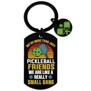 Iweca Pickleball Keychain Accessories Pickleball Gifts For Women Pickle Stuff Long Distance Gift For Women Men Bff Gift For Friends Friendship Gifts For Pickle ball Lover