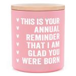 musaecoin Happy Birthday Candle - Birthday Gifts for Women, Funny Birthday Gifts for Girlfriend, Best Friend, Sister, Daughter, BFF, Handmade Lavender Scented Candle 10oz