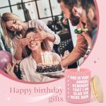 musaecoin Happy Birthday Candle - Birthday Gifts for Women, Funny Birthday Gifts for Girlfriend, Best Friend, Sister, Daughter, BFF, Handmade Lavender Scented Candle 10oz