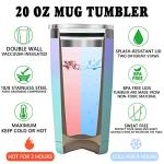 Fufandi Pickleball Gifts for Women Men - Pickle Ball Dink Responsibly - Christmas, Birthday Gifts for Pickleball Lovers Player Coach - Tumbler Cup 20oz