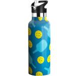 Bofemgt Pickleball Sport Water Bottle with Straw, Vacuum Insulated Stainless Steel Thermal Drinking Travel Mug Cups For Gym Fitness Camping-20oz/600ml