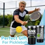 Fufandi Pickleball Gifts - Pickle Ball Dink Responsibly - Christmas, Birthday Gifts for Men, Women, Pickleball Lovers, Player Coach - Pickle Ball Tumbler Cup 20oz