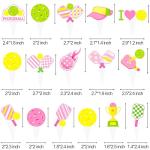 48Pcs Pickleball Theme Cupcake Toppers Pickleball Birthday Party Decorations for Girls Women Pink Pickleball Party Cake Cupcake Decorations for Sport Theme Birthday Party Baby Shower Supplies
