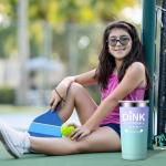 Fufandi Pickleball Gifts for Women Men - Pickle Ball Dink Responsibly - Christmas, Birthday Gifts for Pickleball Lovers Player Coach - Tumbler Cup 20oz