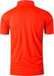 Men's Golf Shirt Short Sleeve Quick Dry Sport Polo Tee Shirt T-Shirts Tshirt Tops Tennis Pickleball Badmintion LSL226_Orange_L