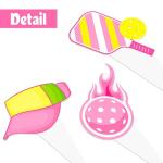 48Pcs Pickleball Theme Cupcake Toppers Pickleball Birthday Party Decorations for Girls Women Pink Pickleball Party Cake Cupcake Decorations for Sport Theme Birthday Party Baby Shower Supplies