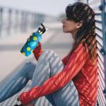 Bofemgt Pickleball Sport Water Bottle with Straw, Vacuum Insulated Stainless Steel Thermal Drinking Travel Mug Cups For Gym Fitness Camping-20oz/600ml